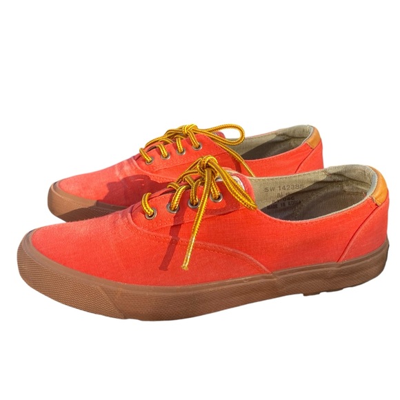 Vintage Polo Sportsman Red Canvas Lug Sole Bottom Quality Outdoor Shoes size 8.5 - Picture 7 of 15